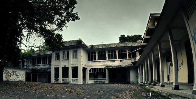 The derelict Old Changi Hospital